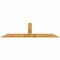 Ekena Millwork Portland Rough Sawn Timber Gable Bracket, Western Red Cedar, 96"W x 24"H x 2"D x 6"F, 6/12 Pitch GBW096X24X0206POR00RWR - alternate 1